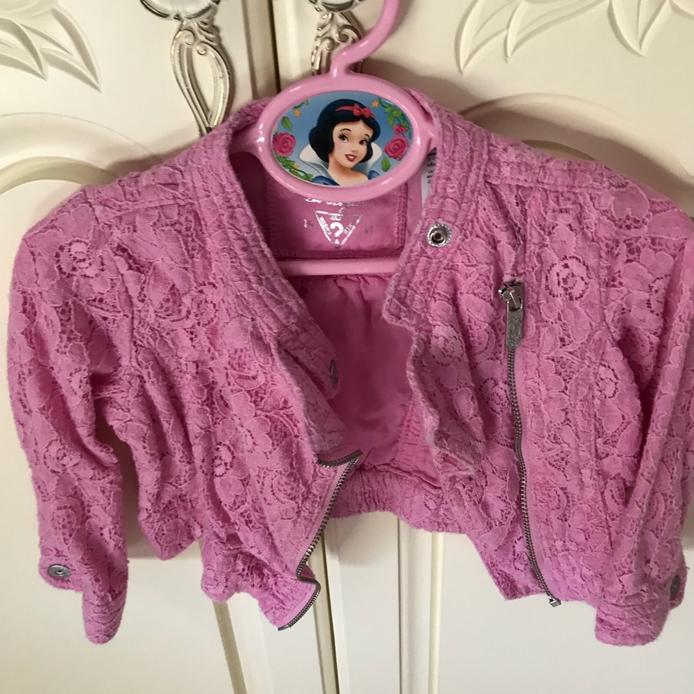 Baby guess? 18 month pink Moto Jacket